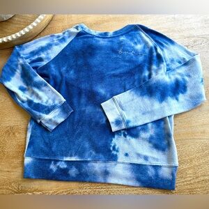 Burn Bootcamp Blue Tye Dyed Lightweight sweatshirt